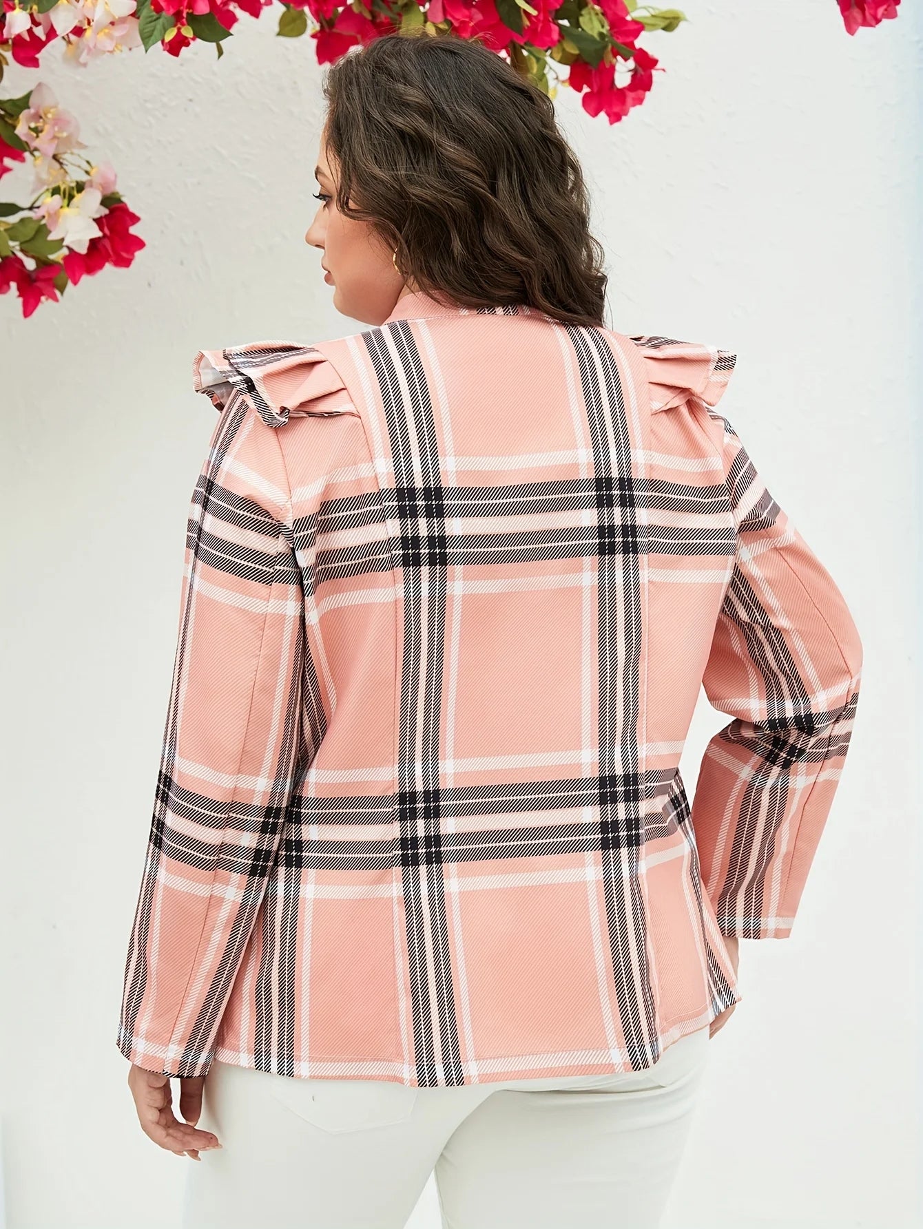 Women's Oversized Woven Hooded Casual Jacket Loose Fit Comfortable Outerwear for All Seasons.