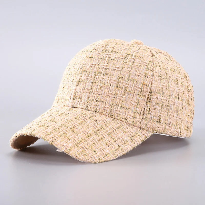 Plaid Baseball Cap - Lightweight Adjustable Breathable Casual Hat