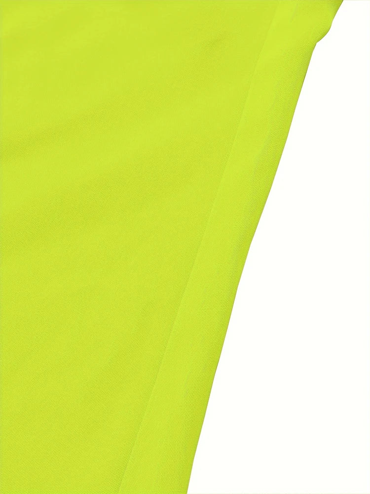 Curvy Women's Party Dress, Sleeveless Strapless Round Neck Solid Colour Sexy Dress
