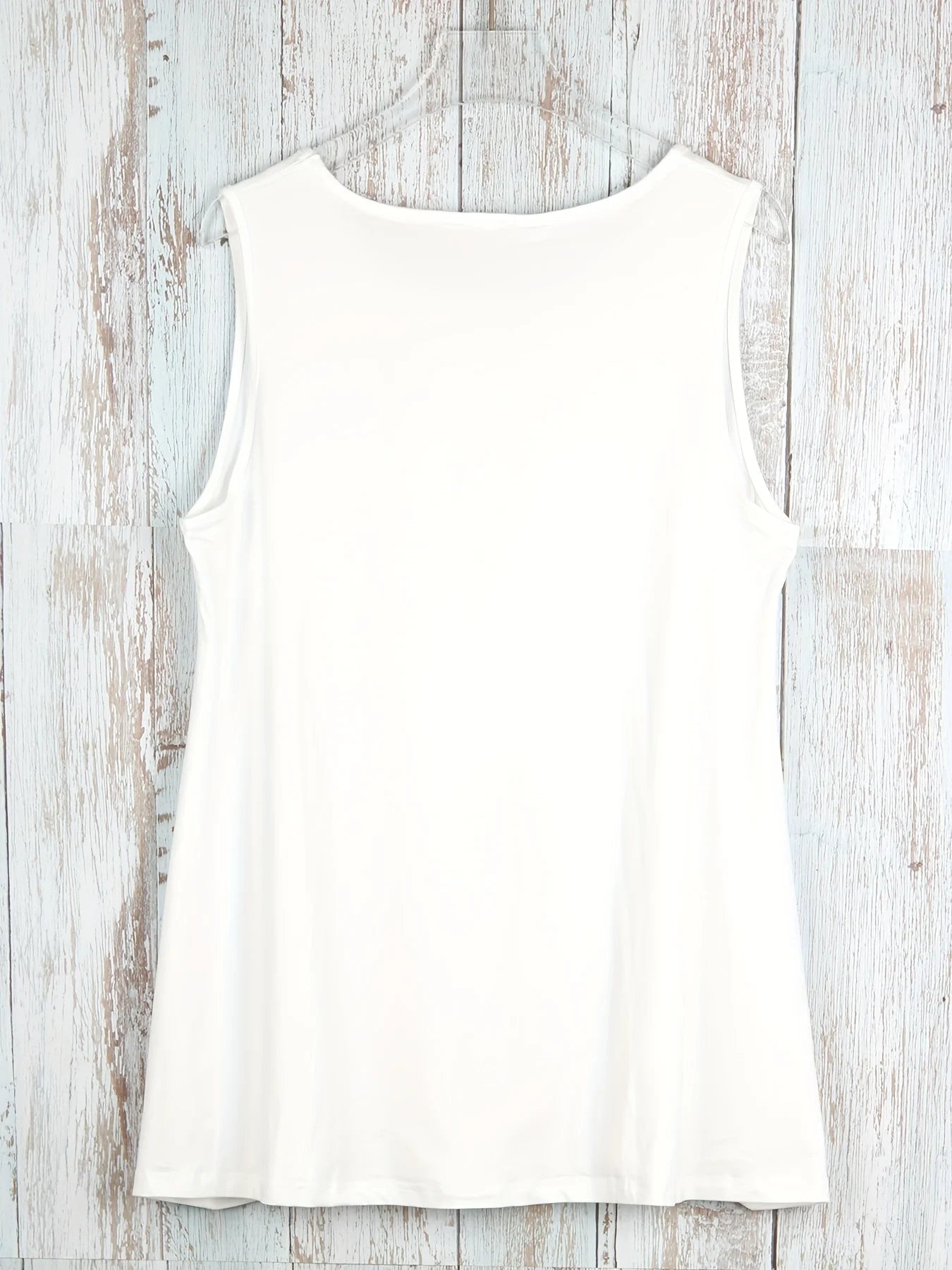 Womens Plus Size Summer Tank Top Sleeveless Casual /Dressy Casual Shirt - White. 1-6X