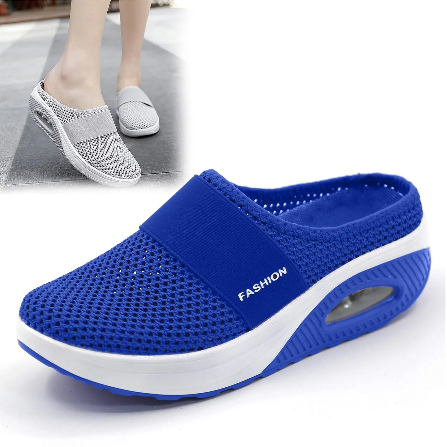 Slip-On Women's Walking Sandals,Breathable Mesh Casual Breathable With Arch Support And Thickened Soft Sole.