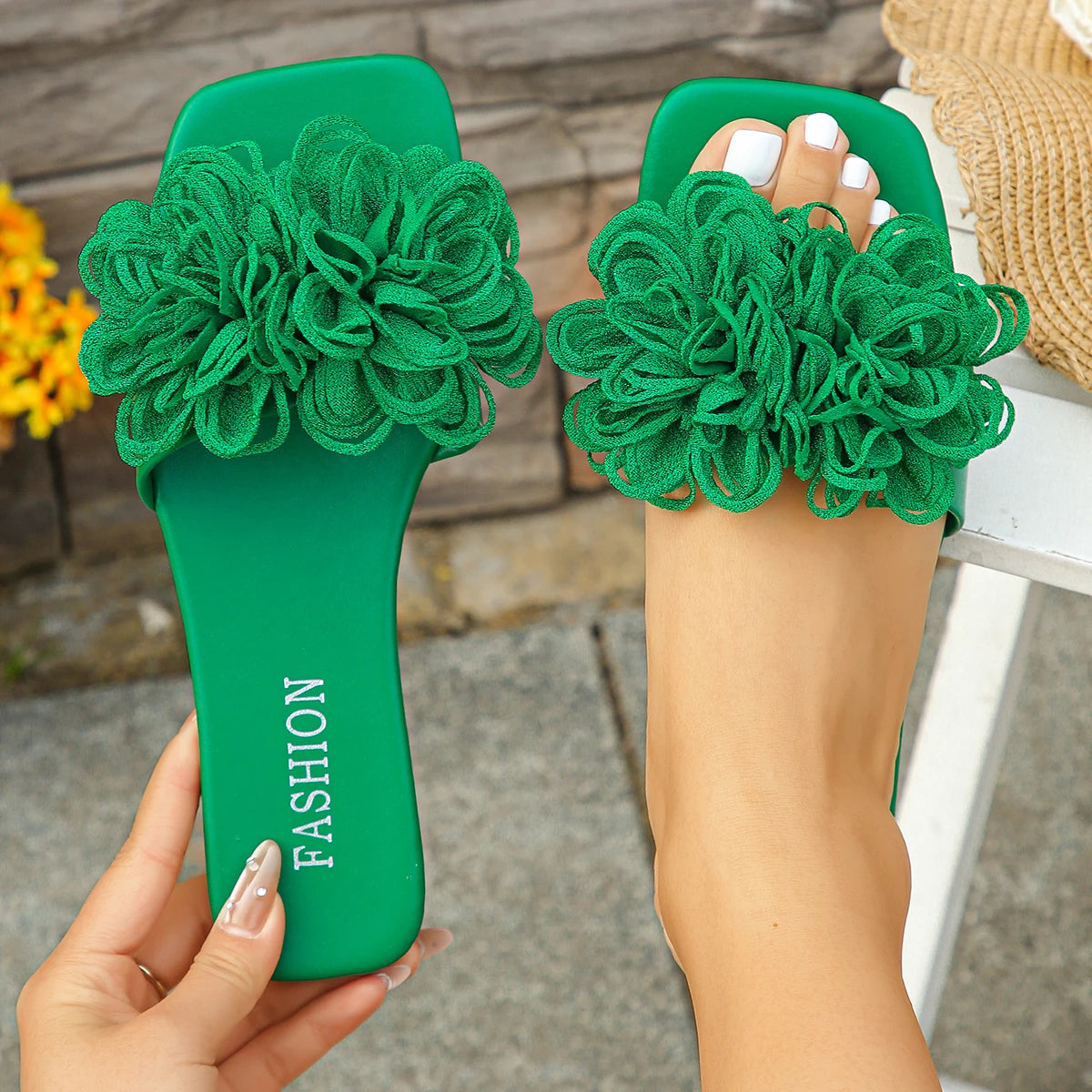 Women Flat Casual Slides Summer Fashion Dressy Sandals /Slides