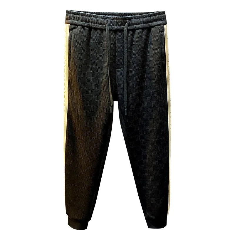 Men's Loose Fit Drawstring Sweatpants - Casual Knit Joggers
