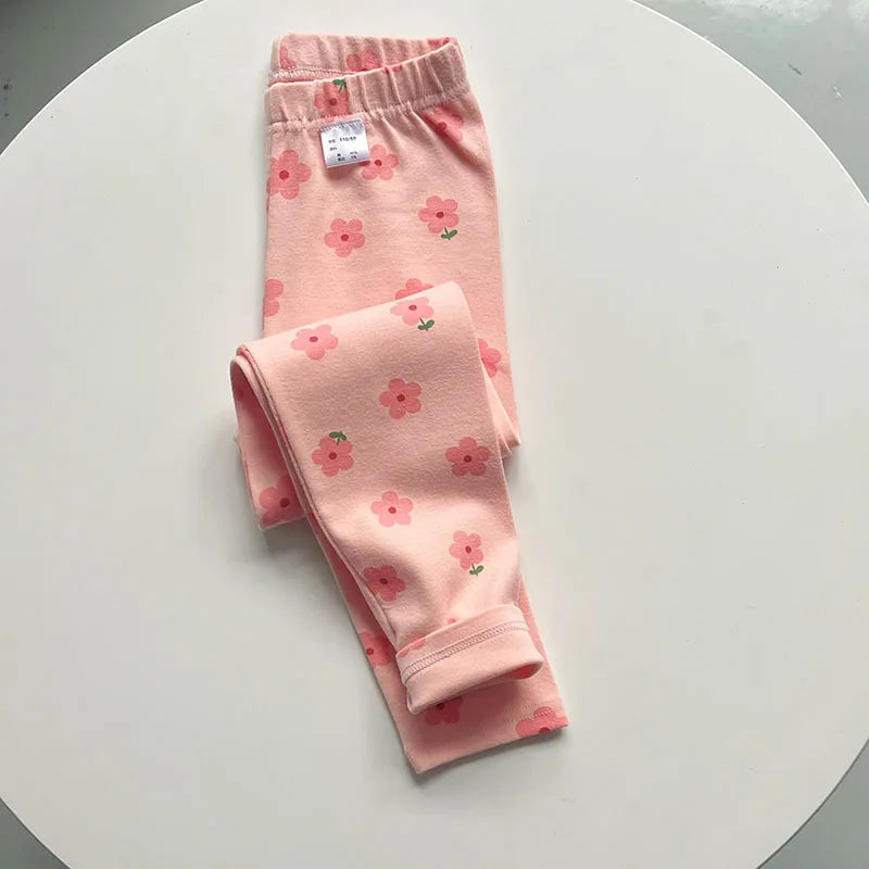Girls Legging Autumn Winter Pants For Kids Thick Cotton Elastic Children Pants Versatile Slim Toddler Tights Baby Teen Clothing