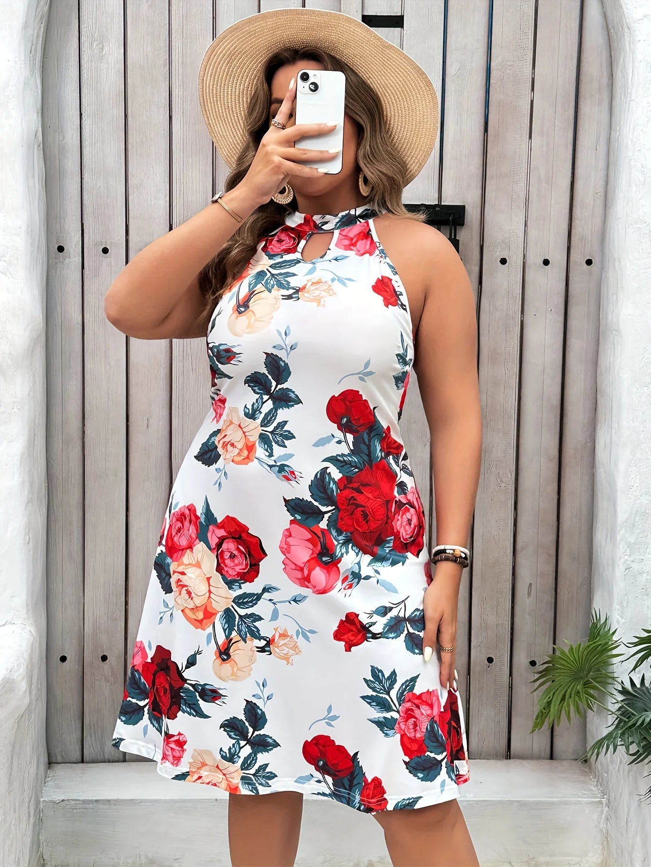 Plus Size Print Comfortable Versatile For Spring & Summer Women's Plus Size