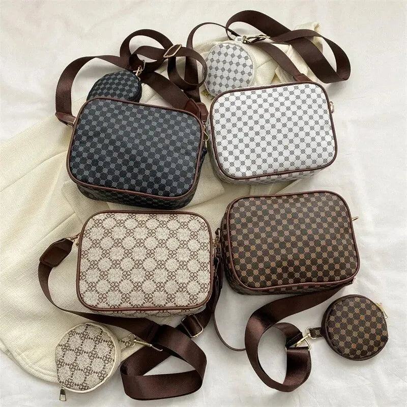 Vintage Fashion Handbag Soft PU Leather Shoulder /Crossbody Tote Bag