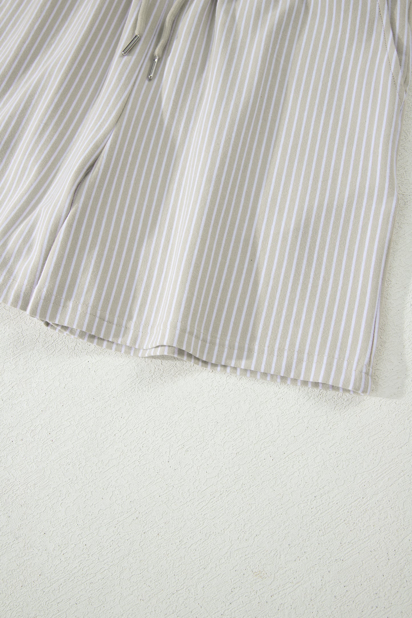 Striped Polo Shirt & Shorts Set Women S–2XL