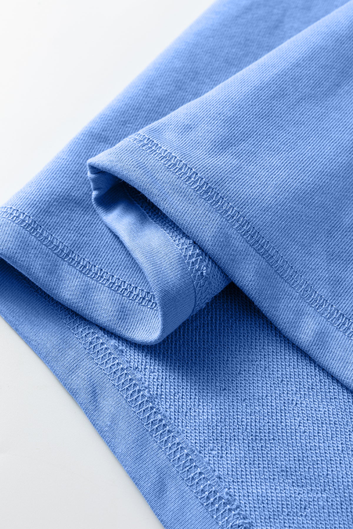 Solid Color Raw Seam Patchwork Baggy Sweatshirt