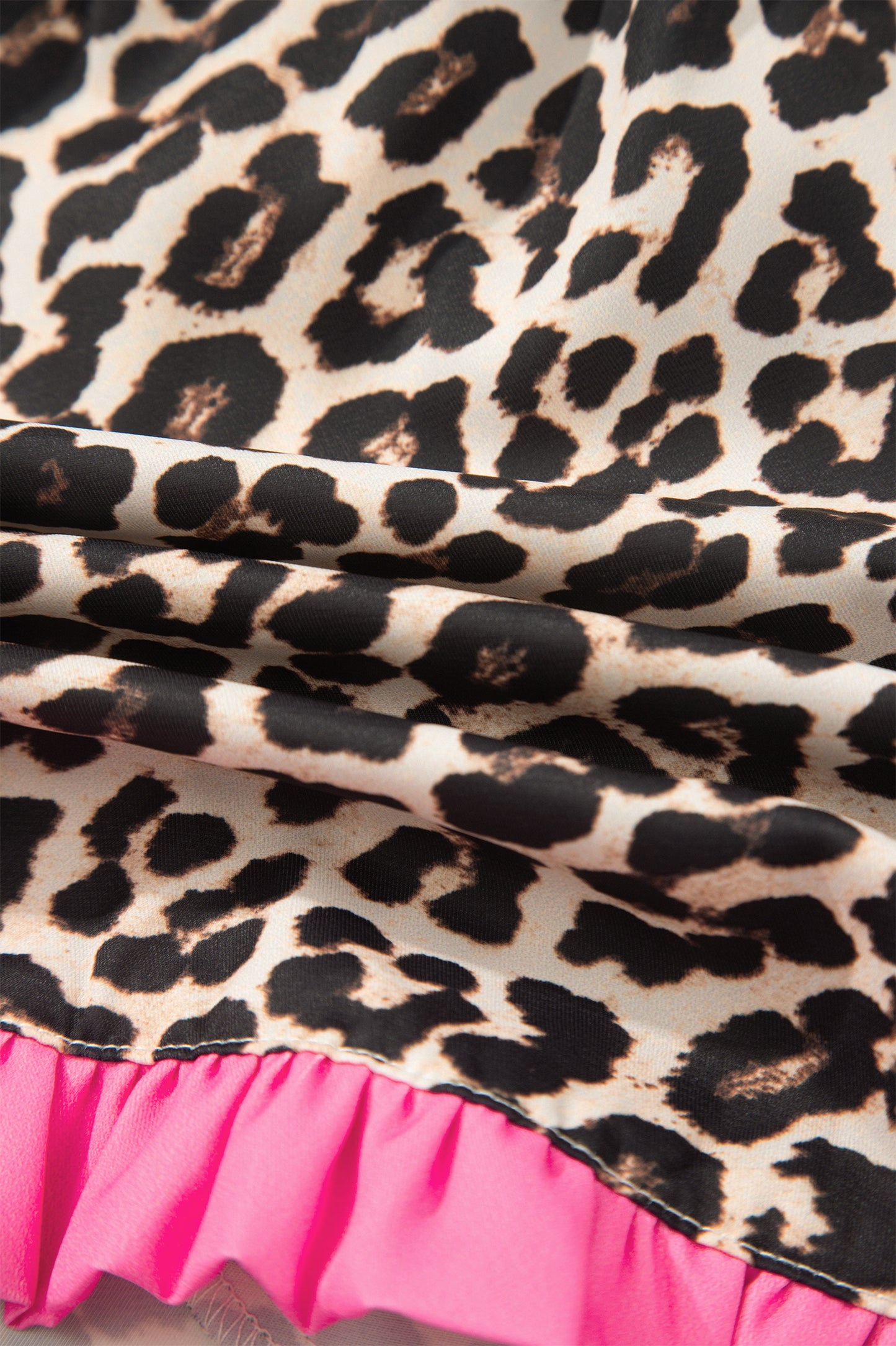 Ruffle Trim Shorts Women Polka Dot Stripe Leopard S–XL