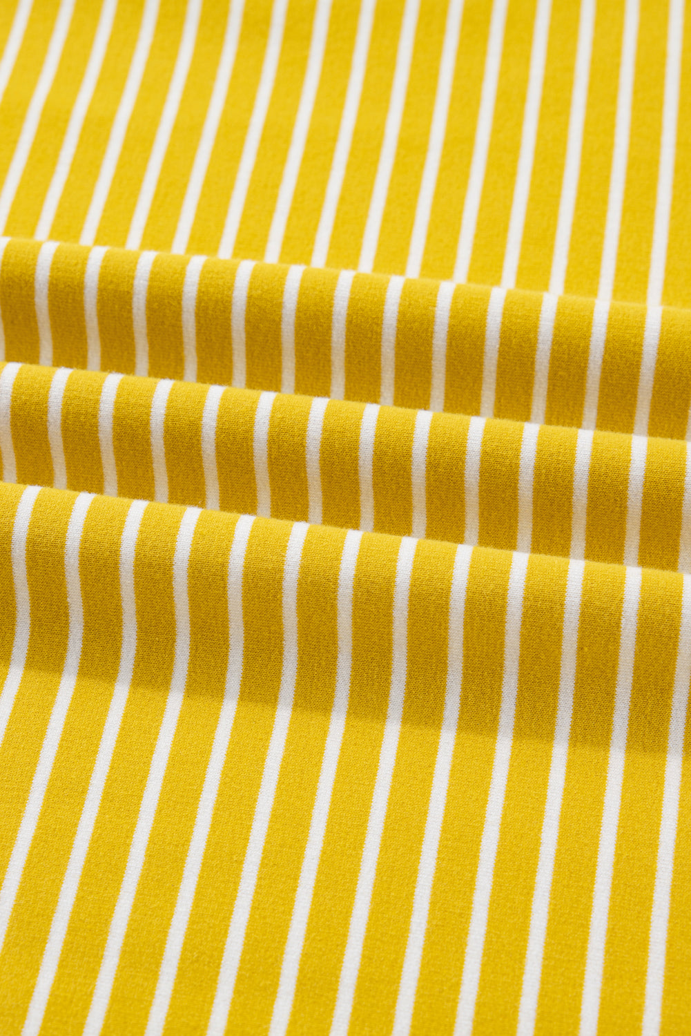 Striped Contrast Floral Sleeve Patchwork Top | Plus Size | Yellow Stripe | 1X–4X
