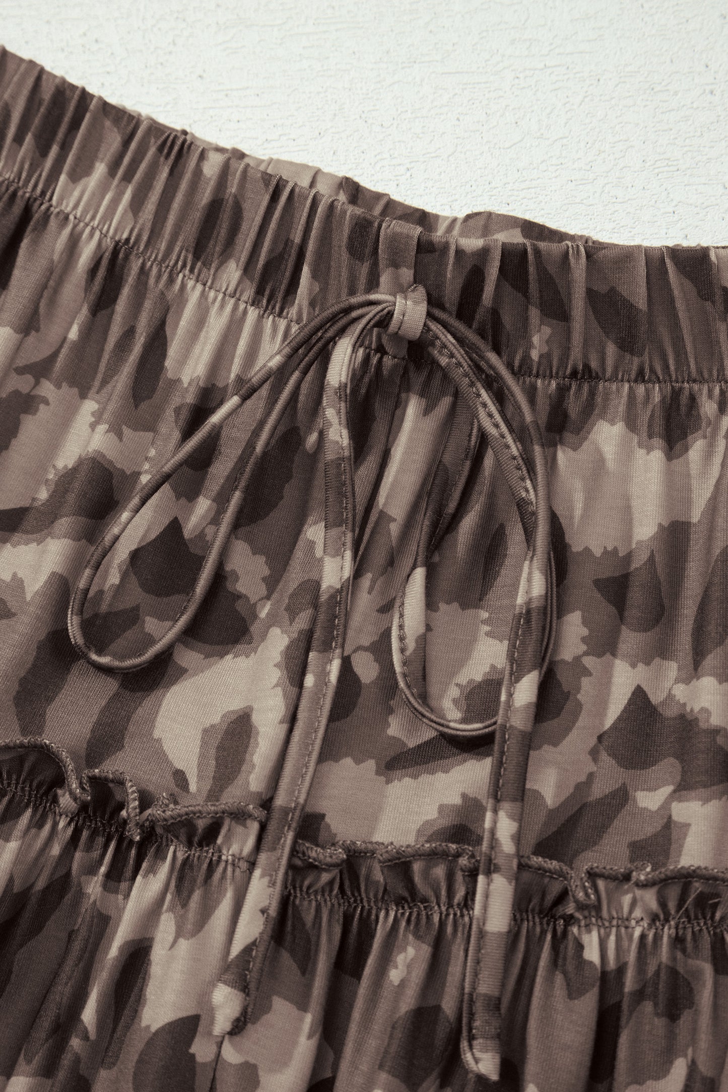 Womens Camo Print Wide Leg Pants S to XL