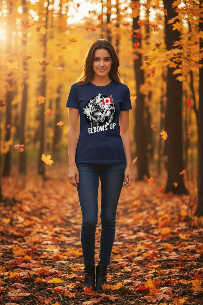 Unisex Elbows Up Heavyweight Crewneck T-shirt S to 5XL