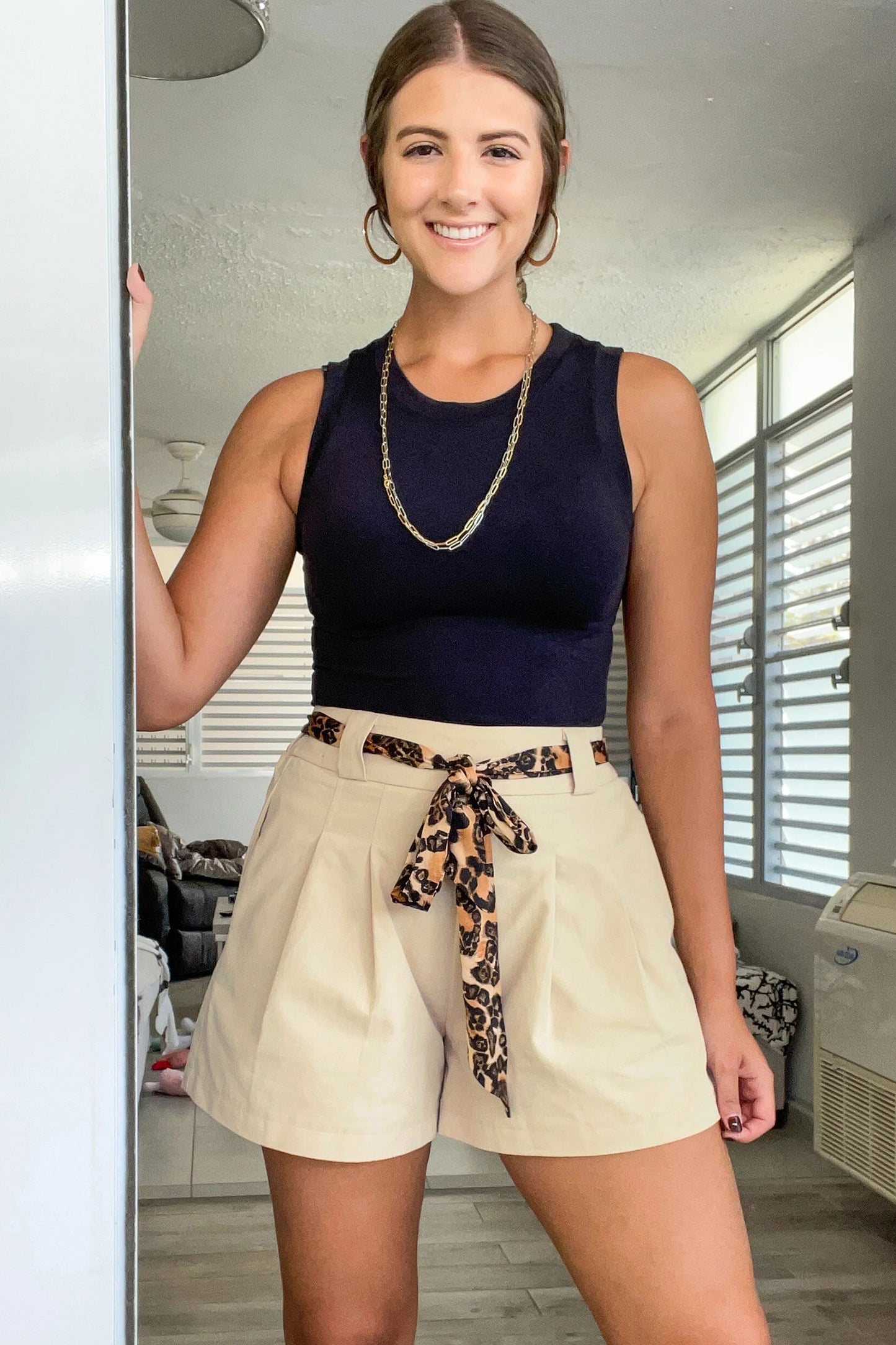 High Waist Pleated Shorts Women S–XL