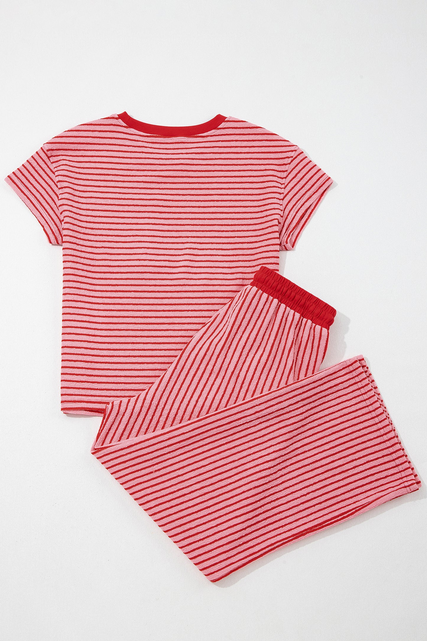 Striped Crop Pants Set Women S–XL