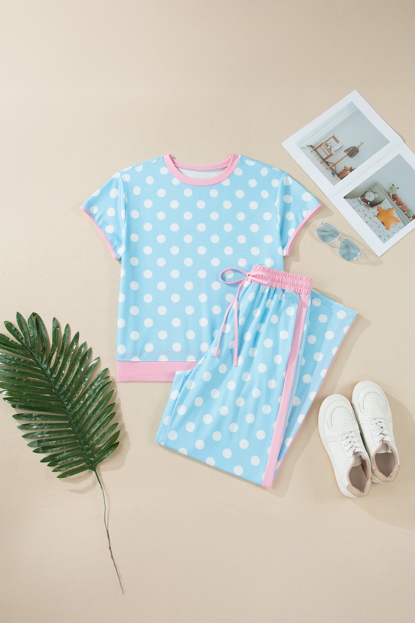 Polka Dot Two Piece Set Women S–XL