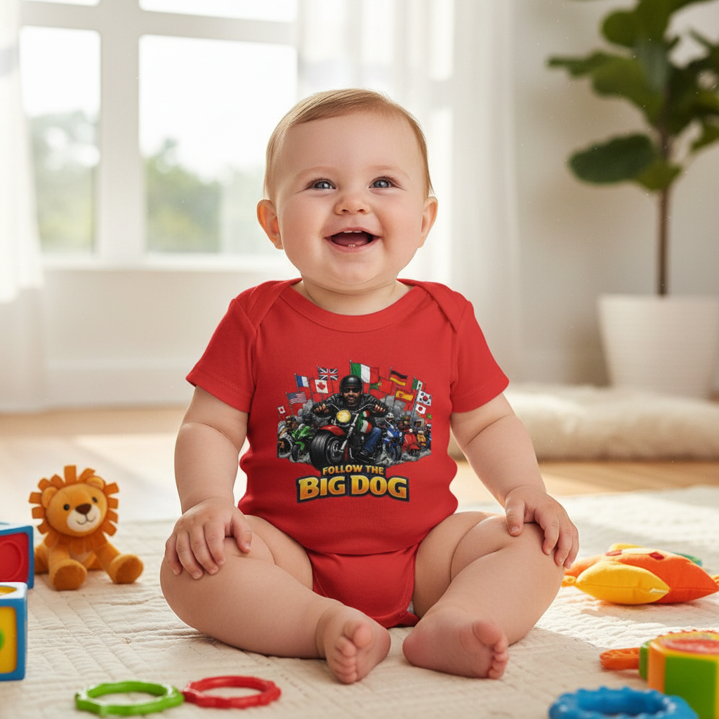 10 Month Baby Red Onesie