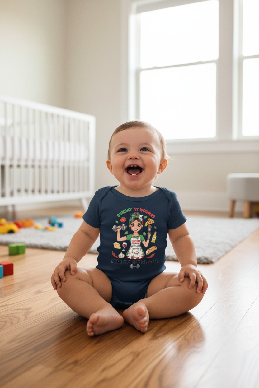 12M Baby Boy Navy Nonna Onesie