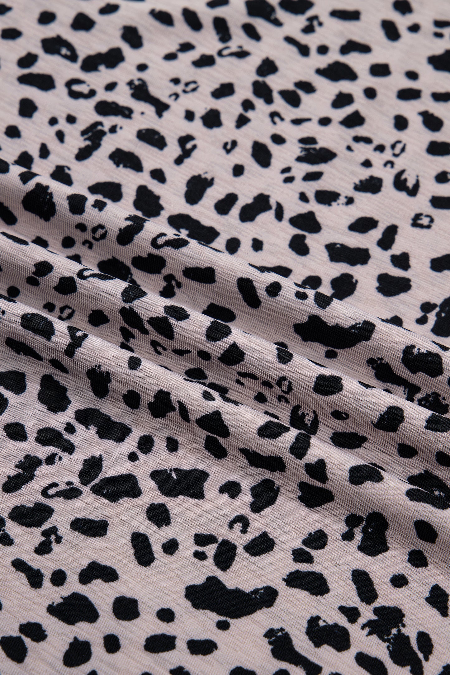 Leopard Print Ruffle Blouse Women S–XL