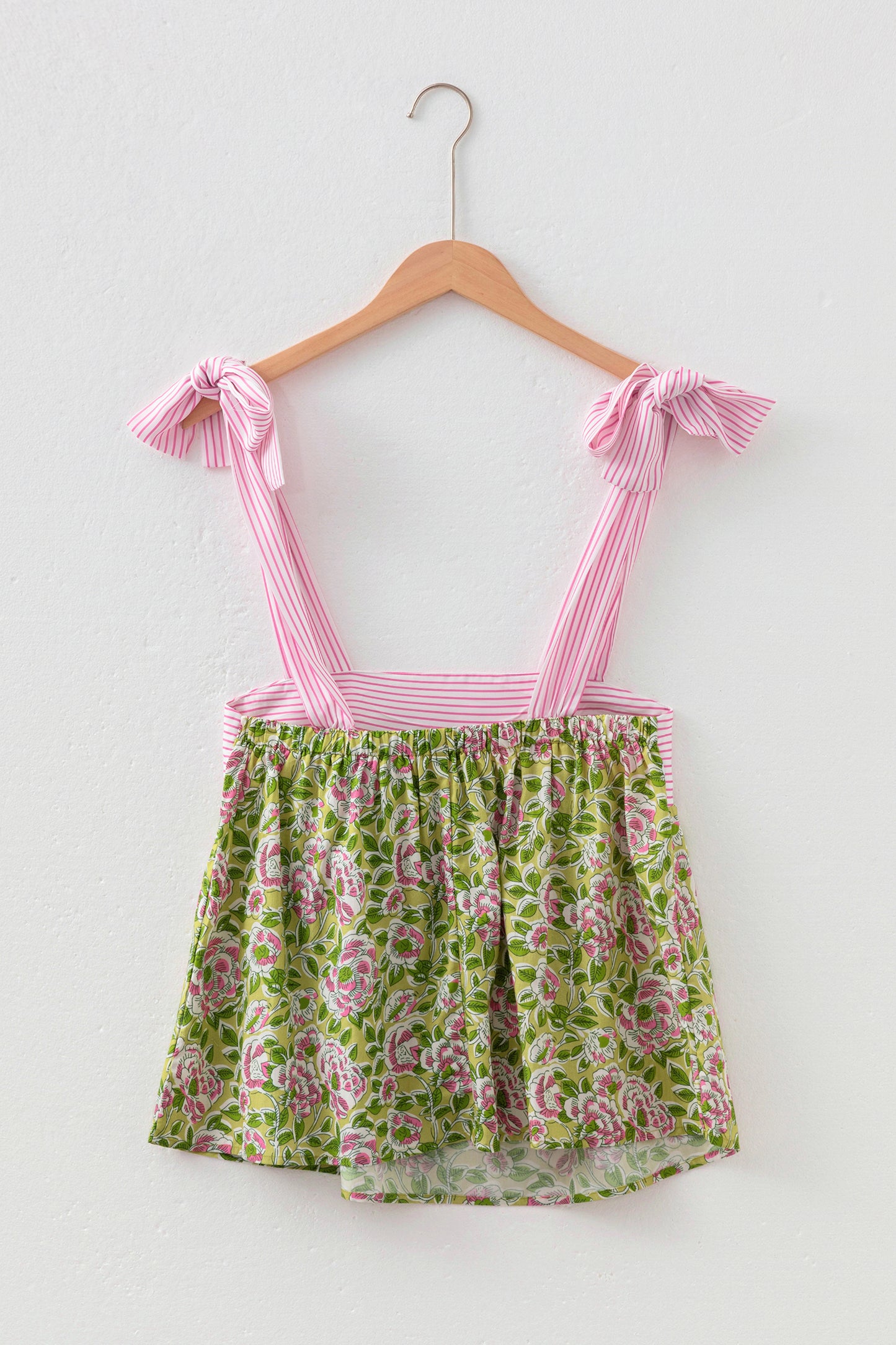 Womens Floral Babydoll Tank Top S–XL