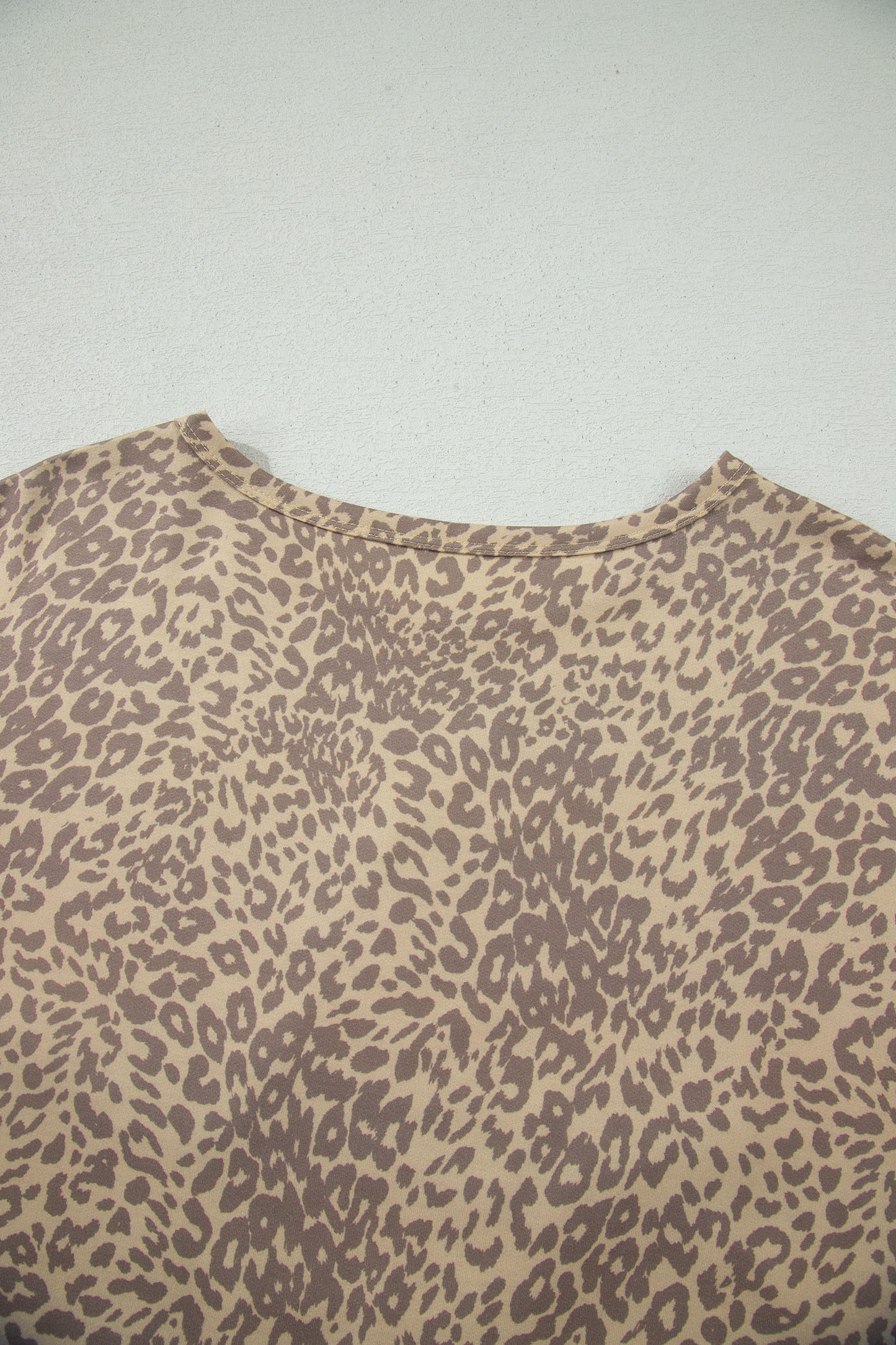 Leopard Print Retro Tee Studded Star Patch Loose Fit Women S–XL