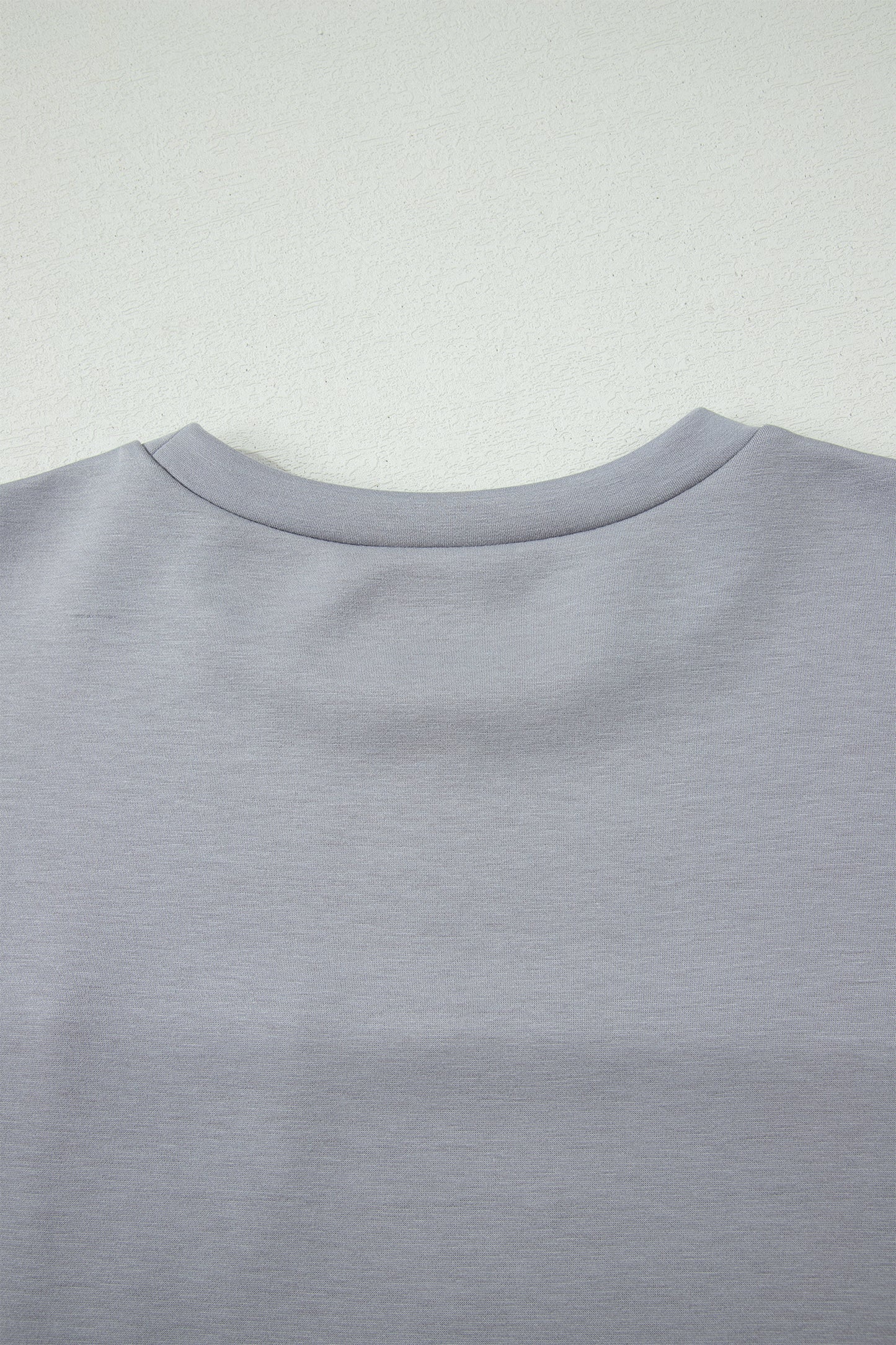 Grey Camo Colorblock Raw Seam Patchwork Tee | S–XL