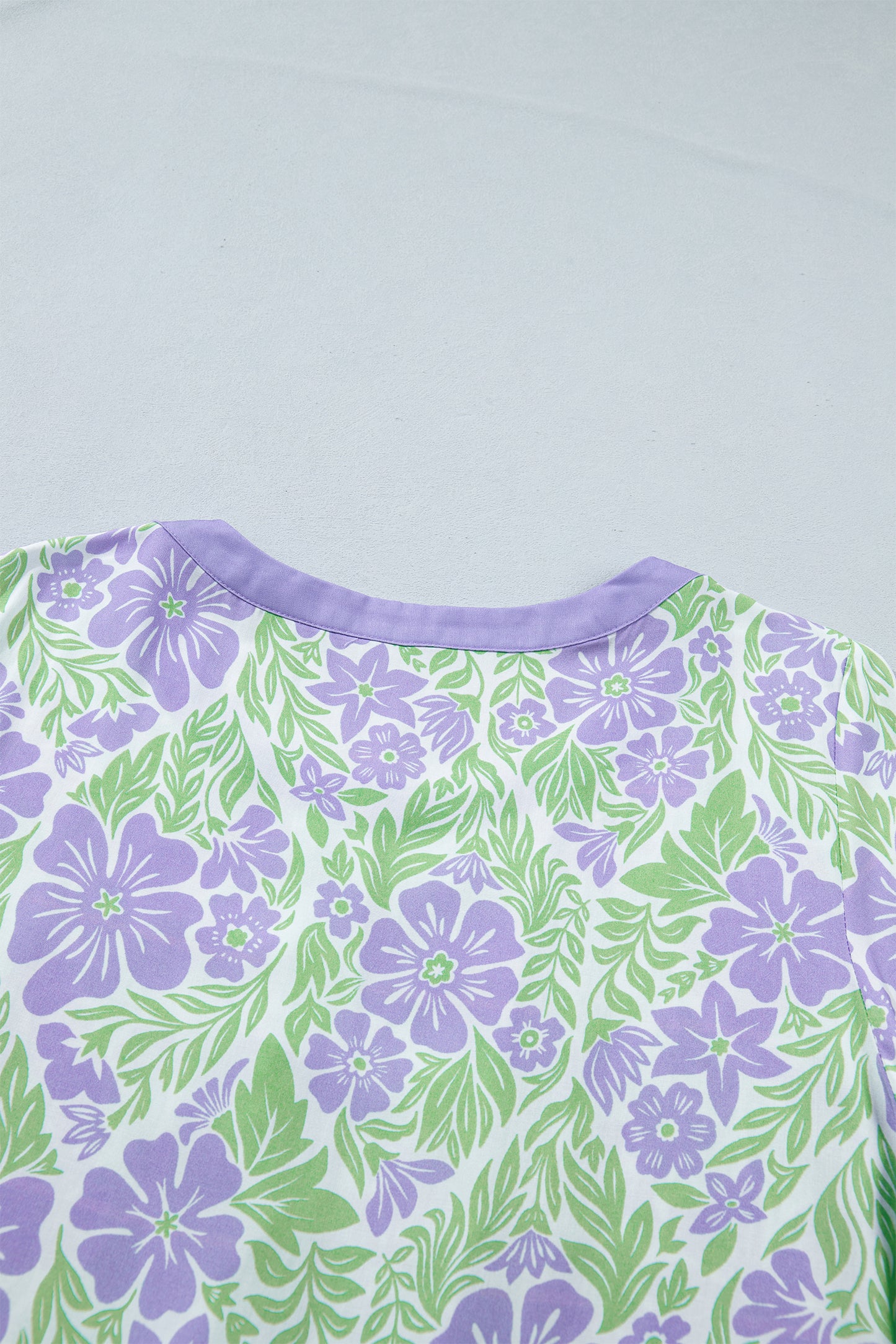 Floral Print Ruffle Sleeve Blouse Women S–XL