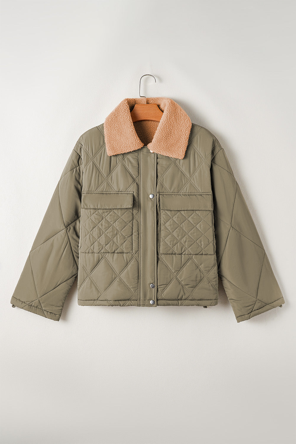 Womens Army Green Puffer Jacket S to XL
