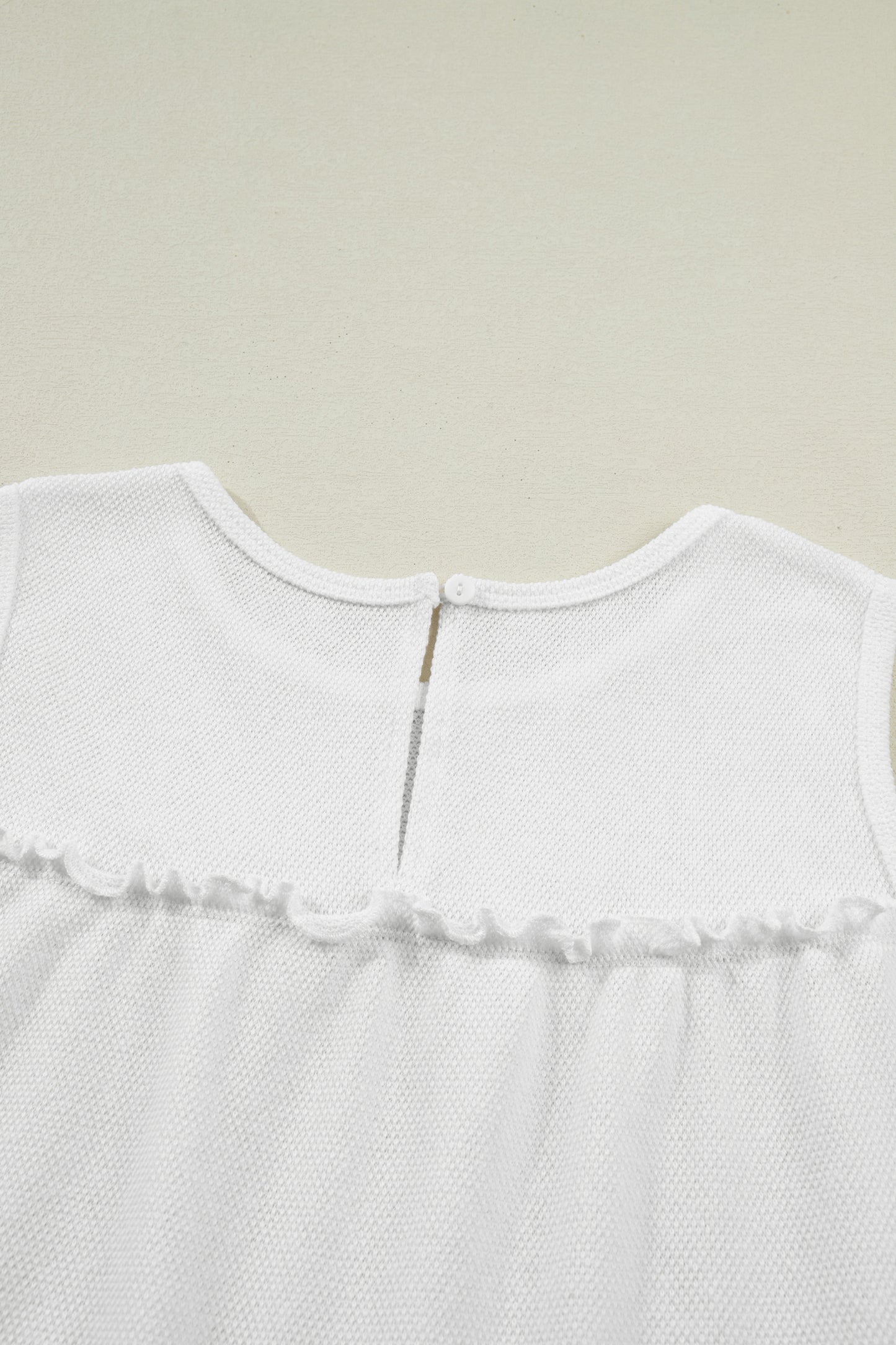 Tiered Frill Trim A-Line Tank Top