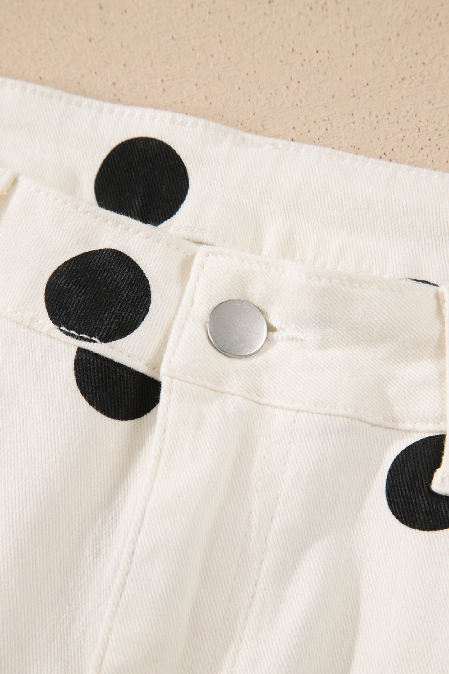 Polka Dot Wide Leg Jeans Women Size 4–16