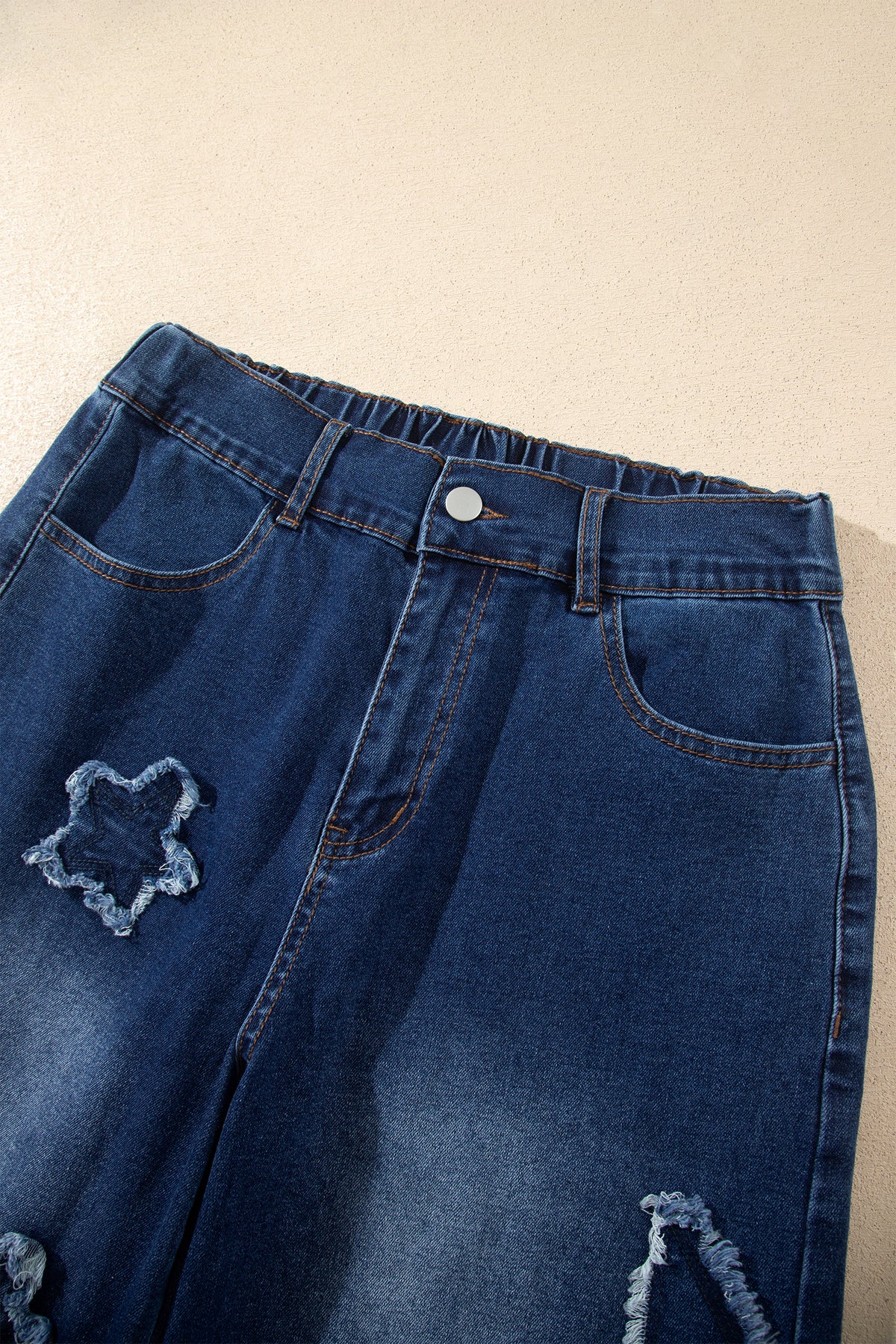 Women's Blue Star Wide Leg Jeans Size 4 to 16