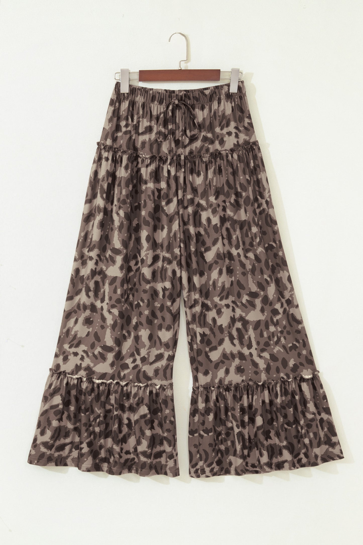 Camo Print Wide Leg Pants Women S–XL