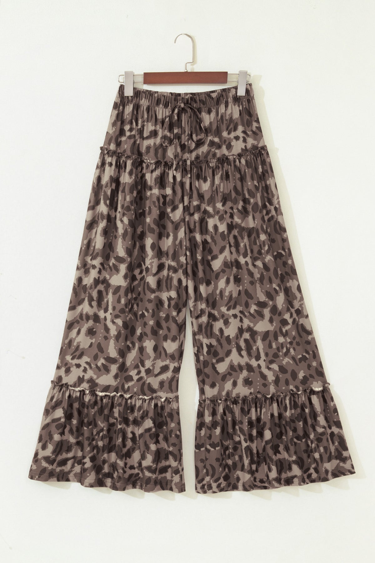 Womens Camo Print Wide Leg Pants S to XL