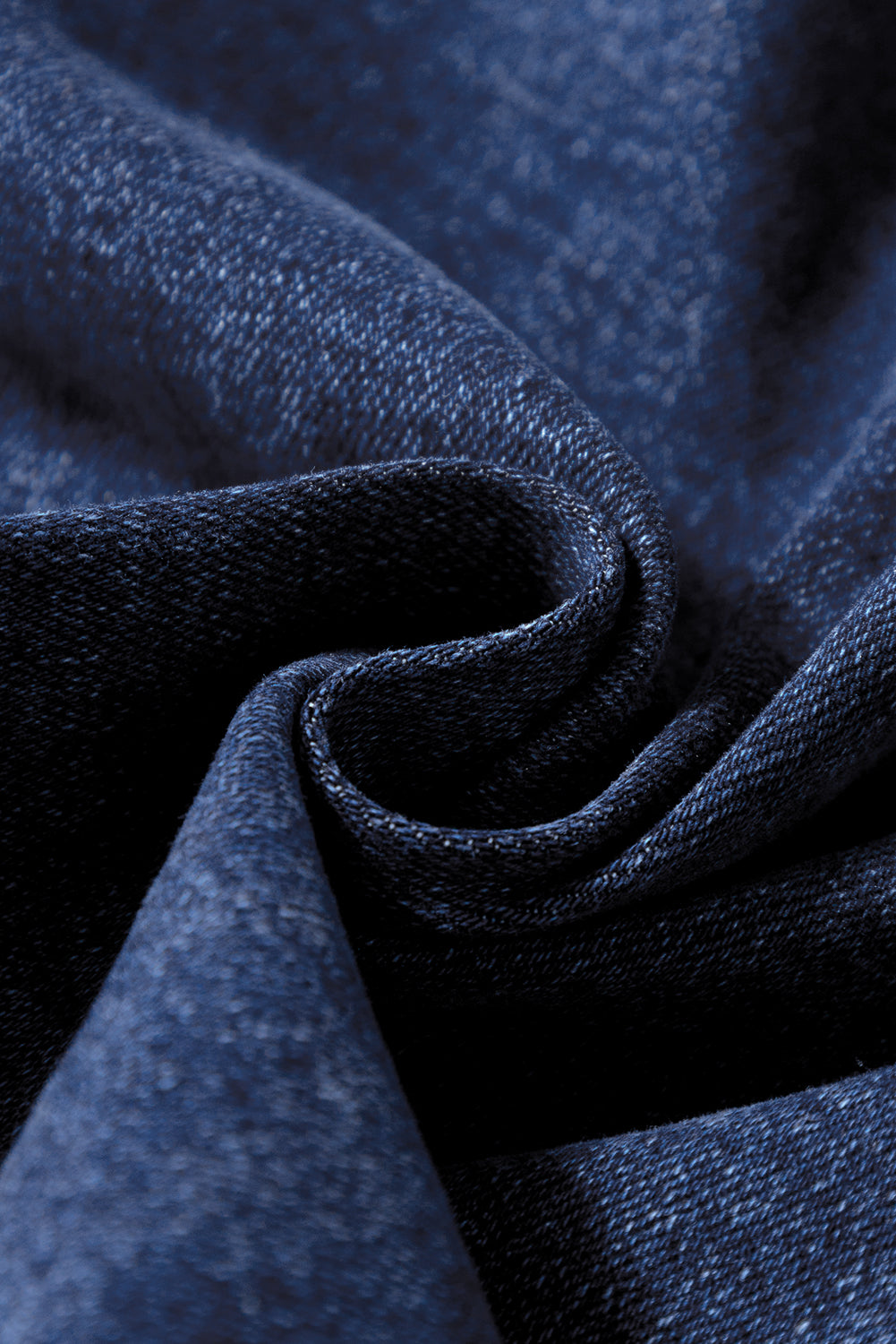 Blue Minimalist Patch Pocket Shift Jeans