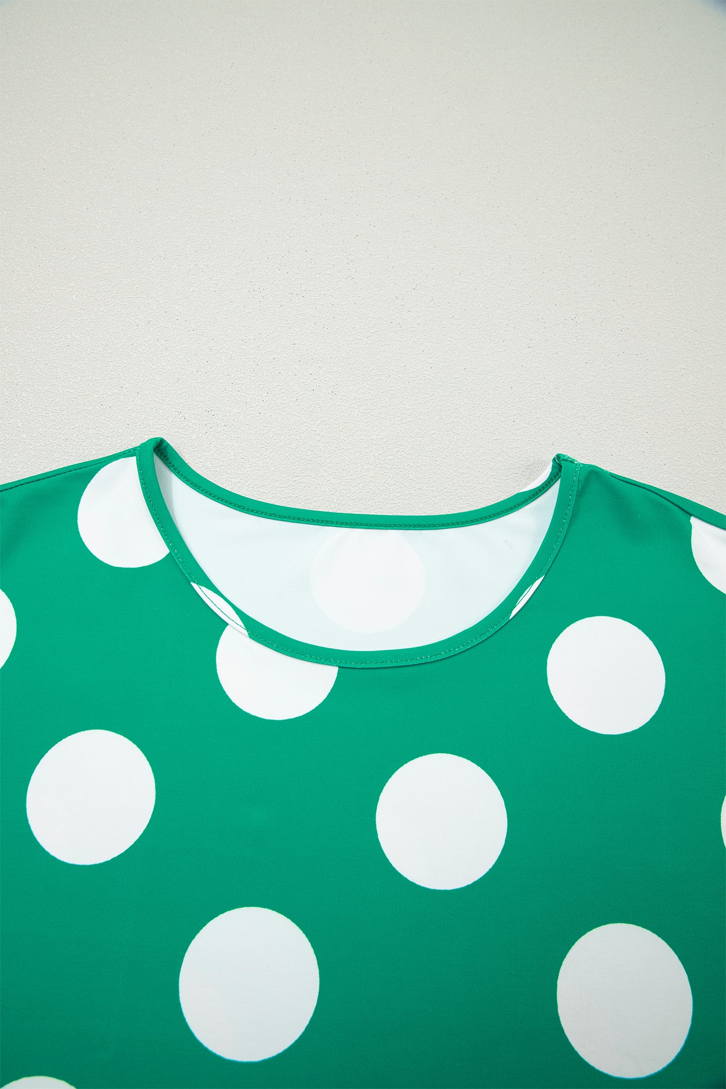 Green Polka Dot Crop Top and Bodycon Skort Set Women S–XL