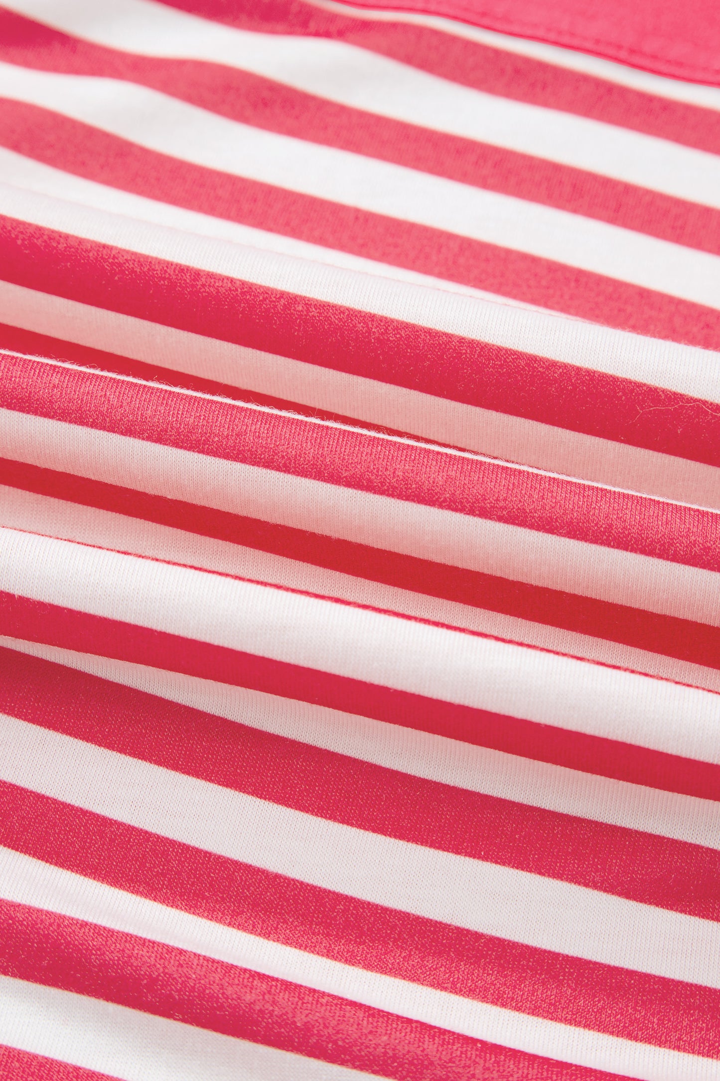Pink Stripe Colorblock Drop Shoulder Long Sleeve Tunic Top Women S–XL