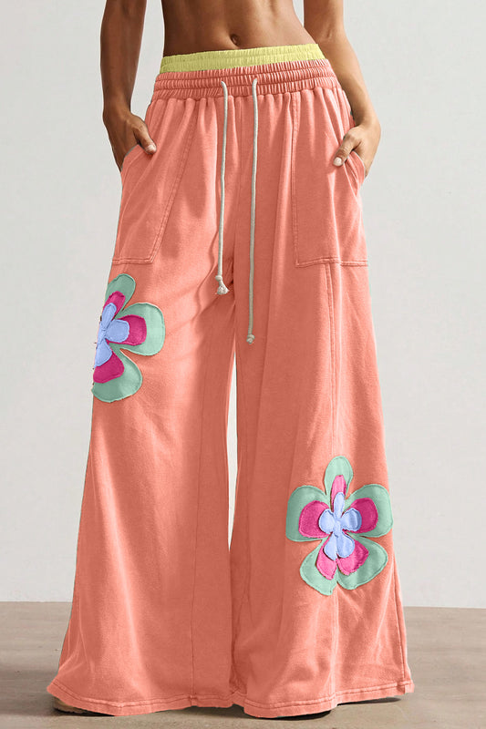 Floral Wide Leg Pants Women S–XL