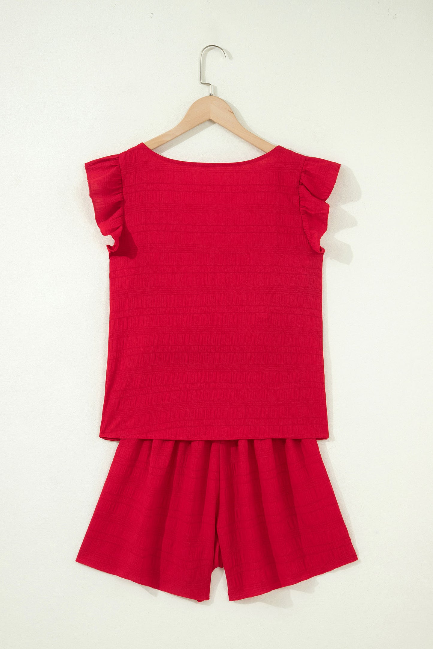 Square Neck Top and High Waist Shorts Set Women S–XL
