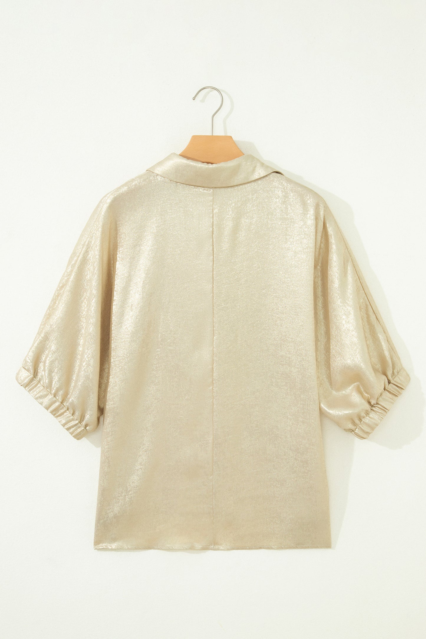 Shimmer Top V-Neck Collared Women S–XL