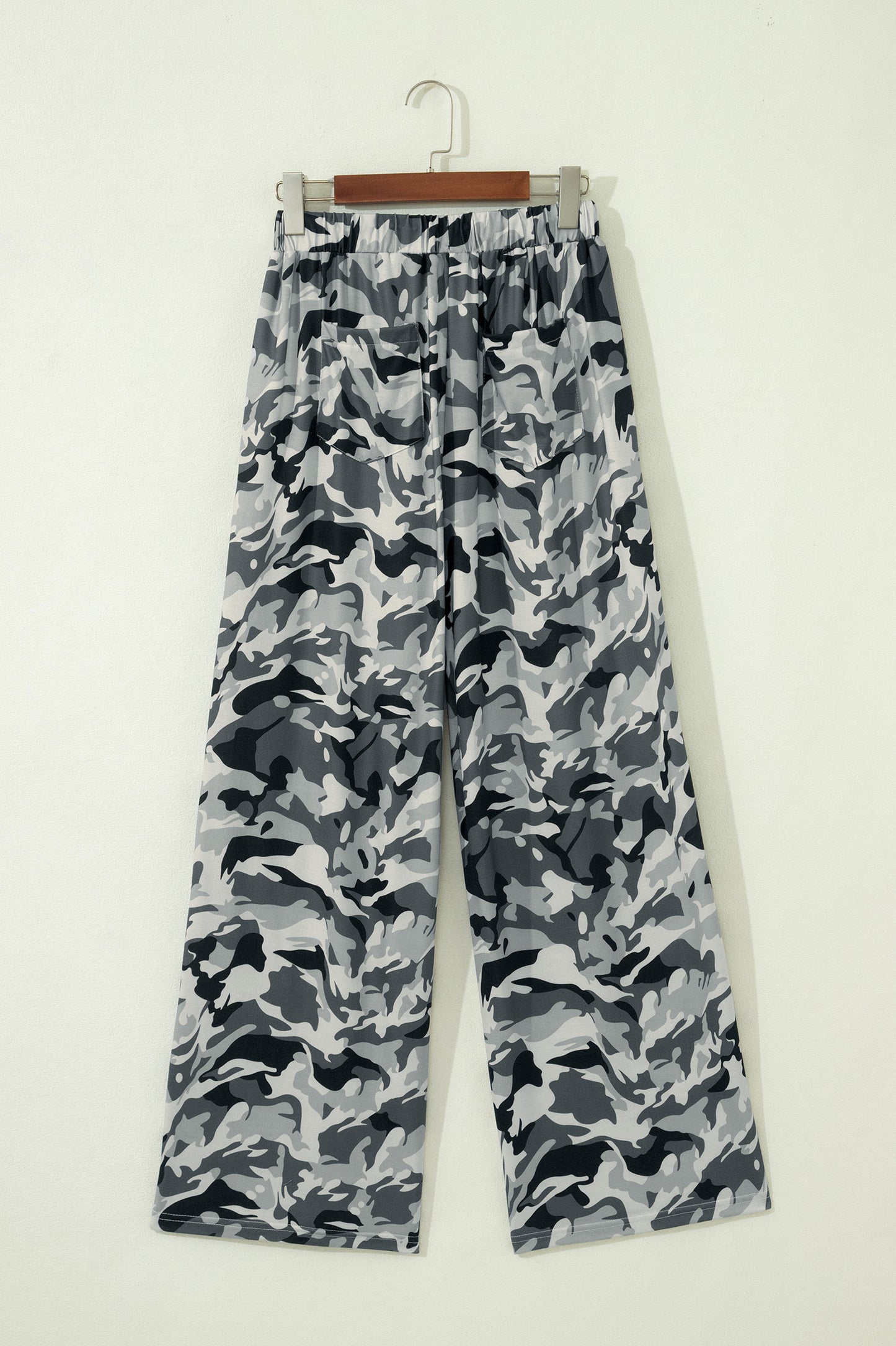 Camo Wide Leg Pants Women S–XL