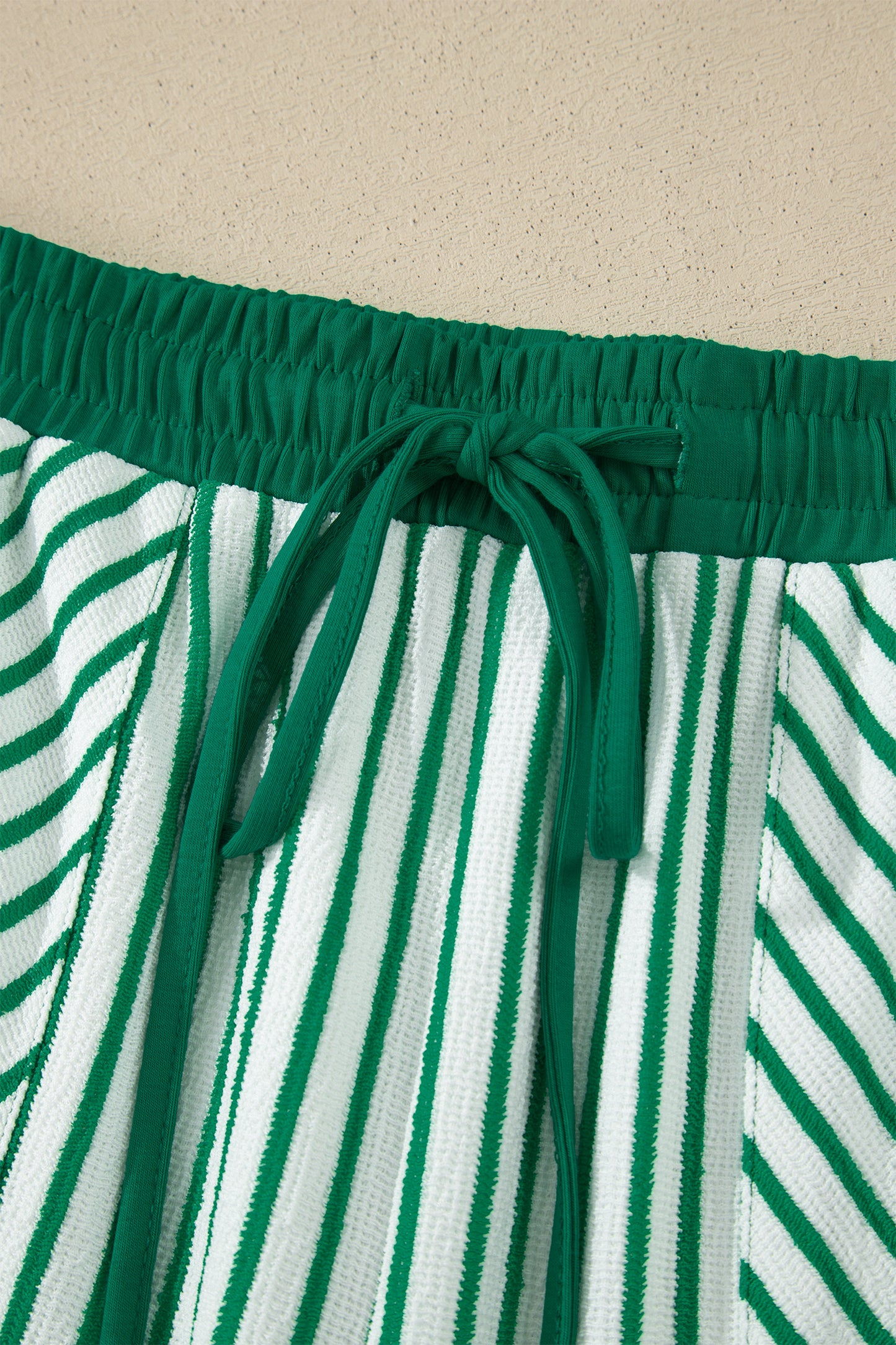 Striped Crop Pants Set Women S–XL