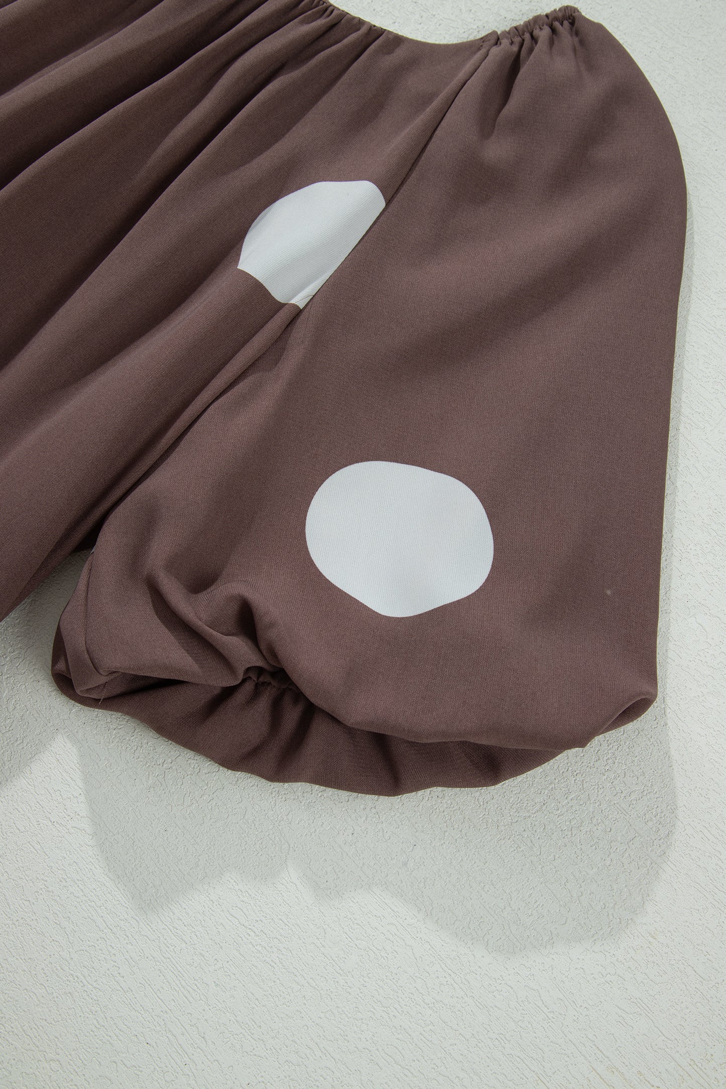 Brown Polka Dot Mini Dress Women S–XL