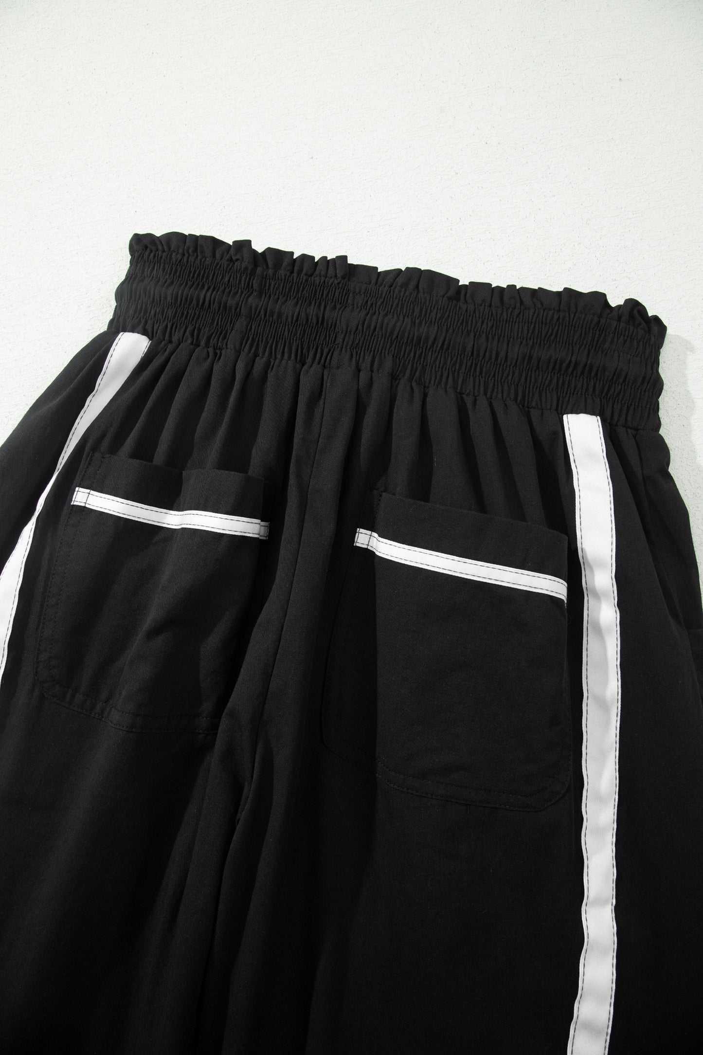 Side Stripe Cropped Cotton Pants Women S–XL
