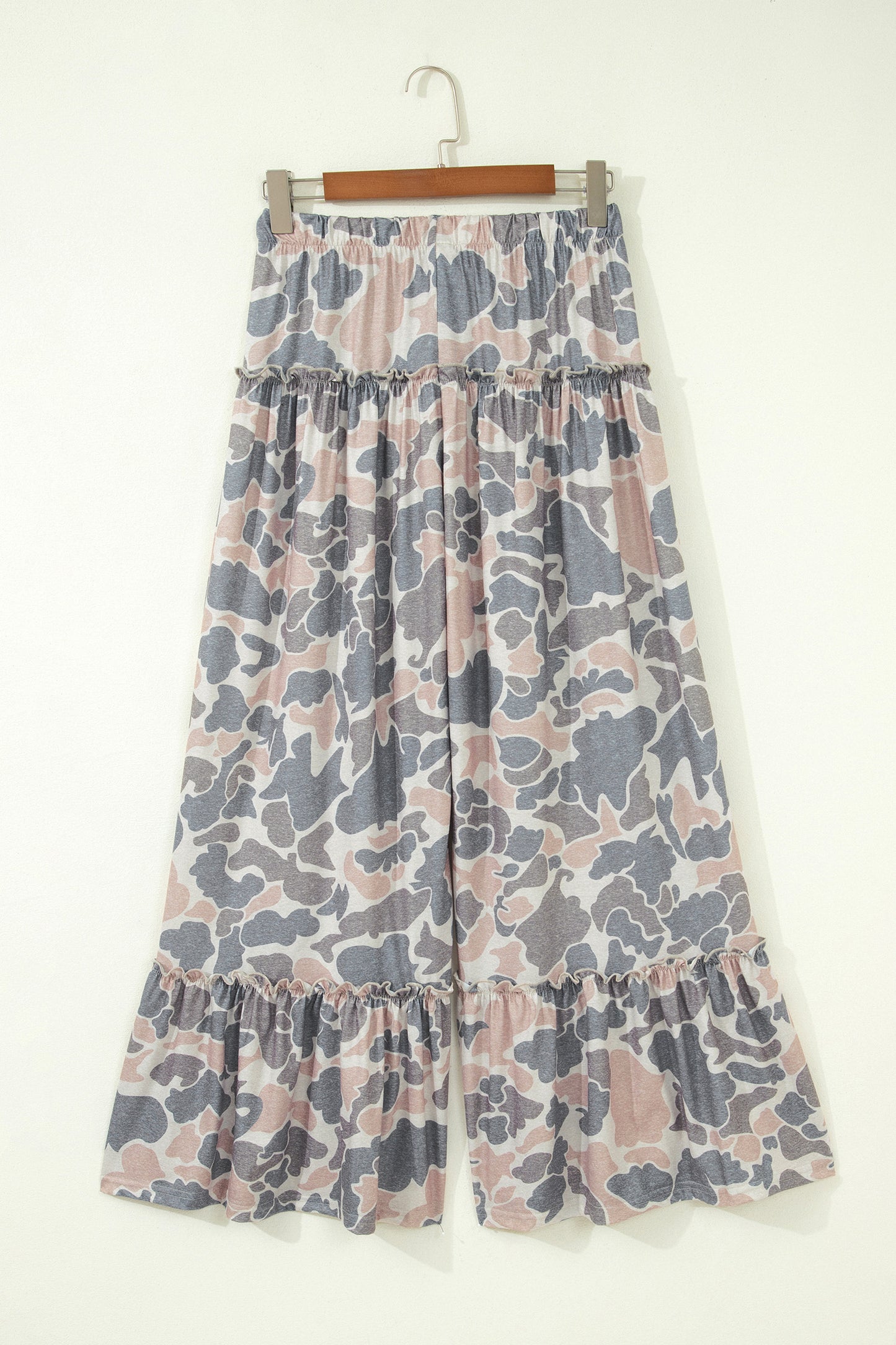 Camo Print Wide Leg Pants Women S–XL