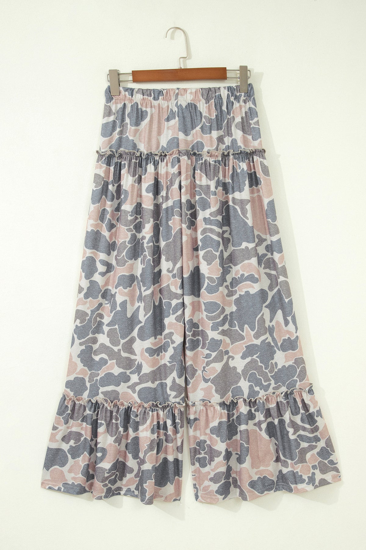 Womens Camo Print Wide Leg Pants S to XL
