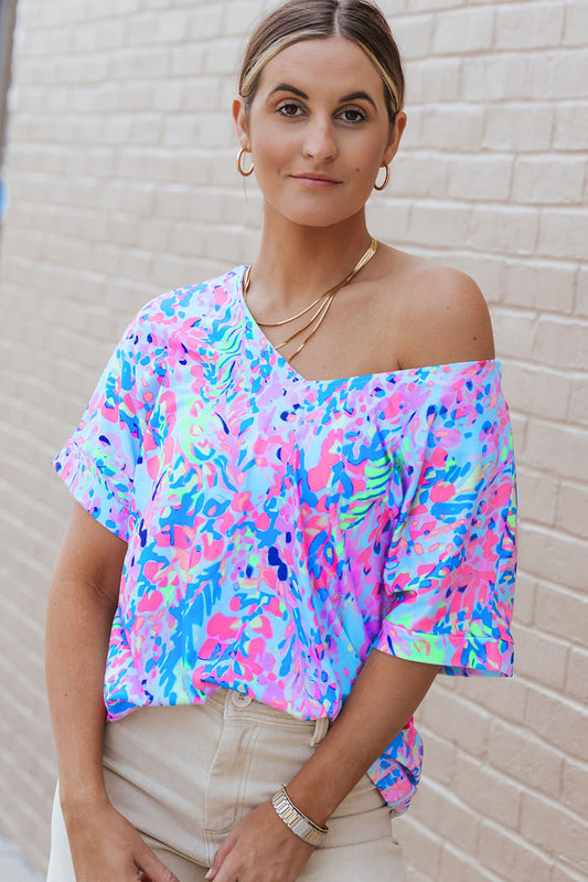 Loose  Floral Top
