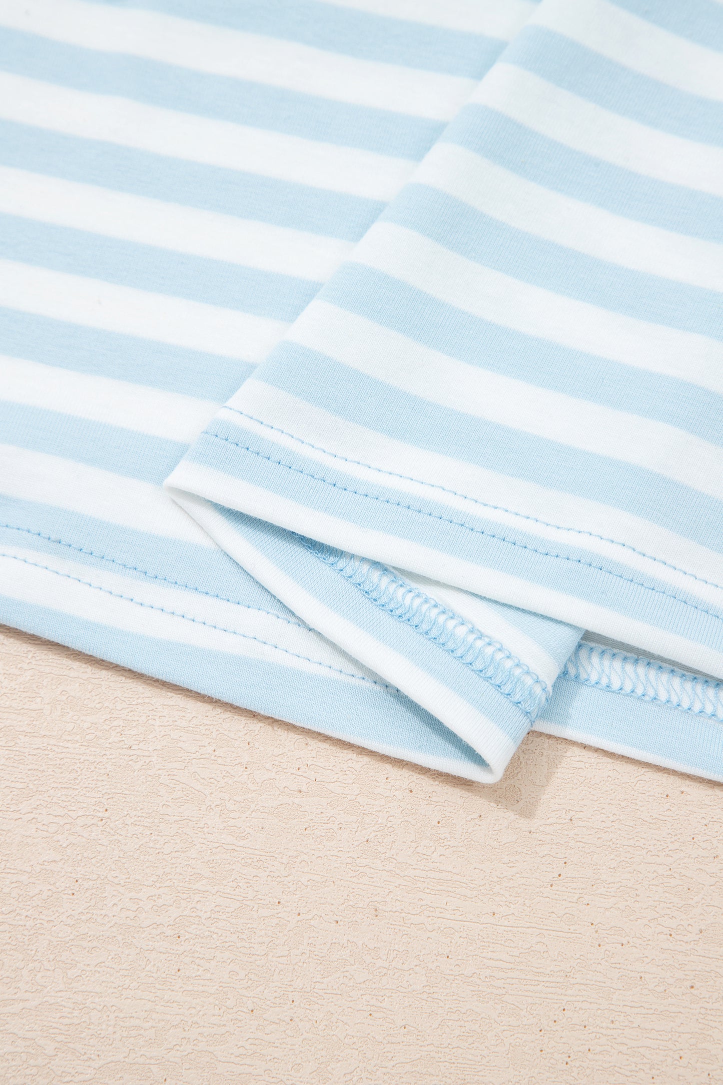 Striped Matching Set Tee & Shorts Women S–XL