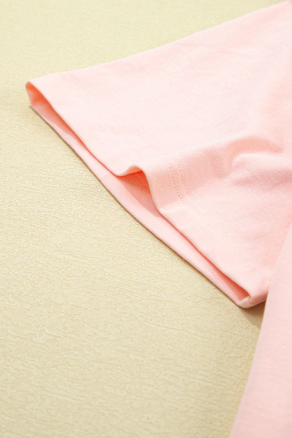 Eyelet Lace Star Applique Oversized Tee | Plus Size | Light Pink | 1X–4X