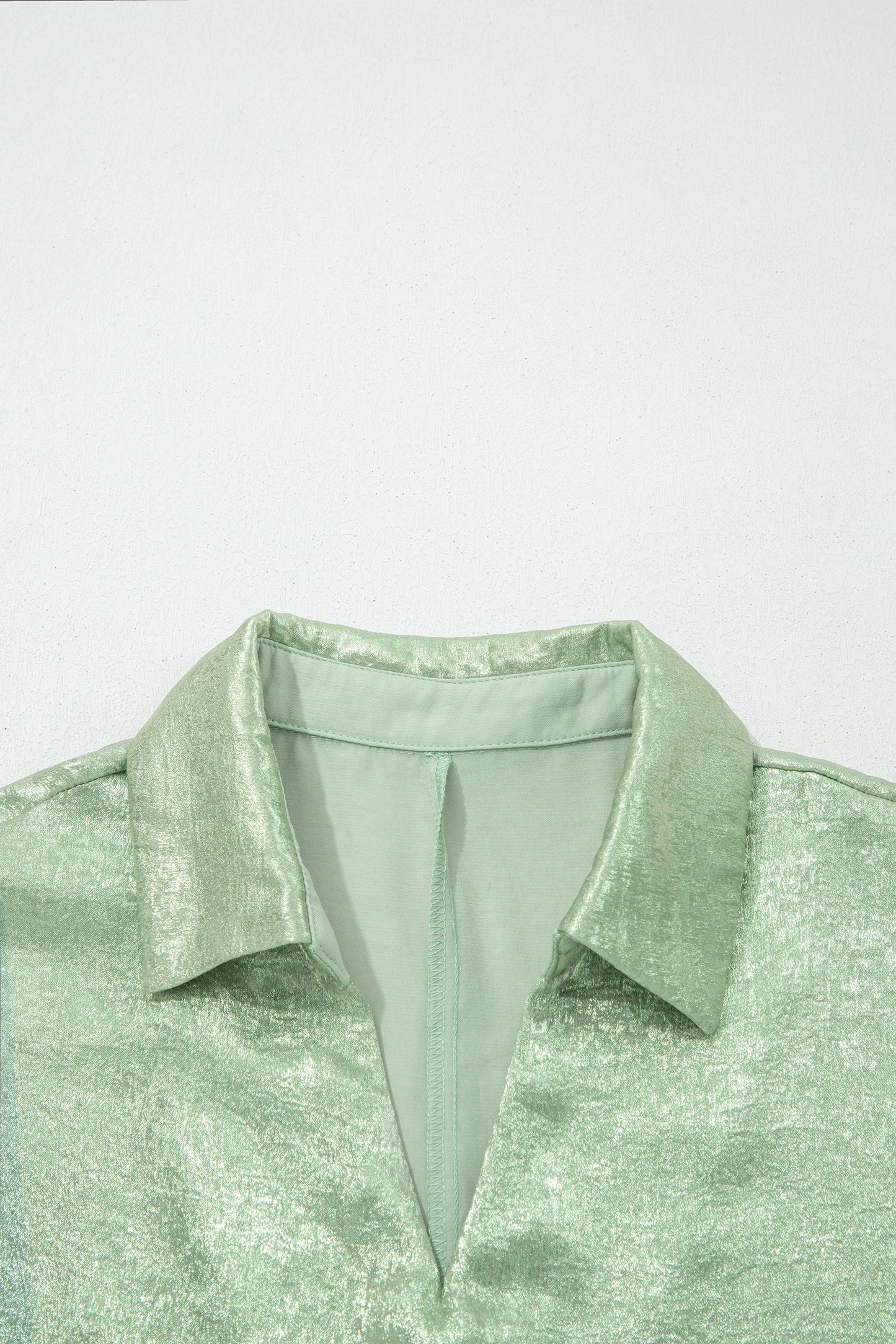 Shimmer Top V-Neck Collared Women S–XL