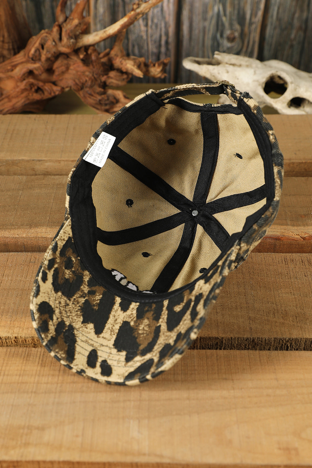 MAMA Embroidered Leopard Print Baseball Cap | One Size