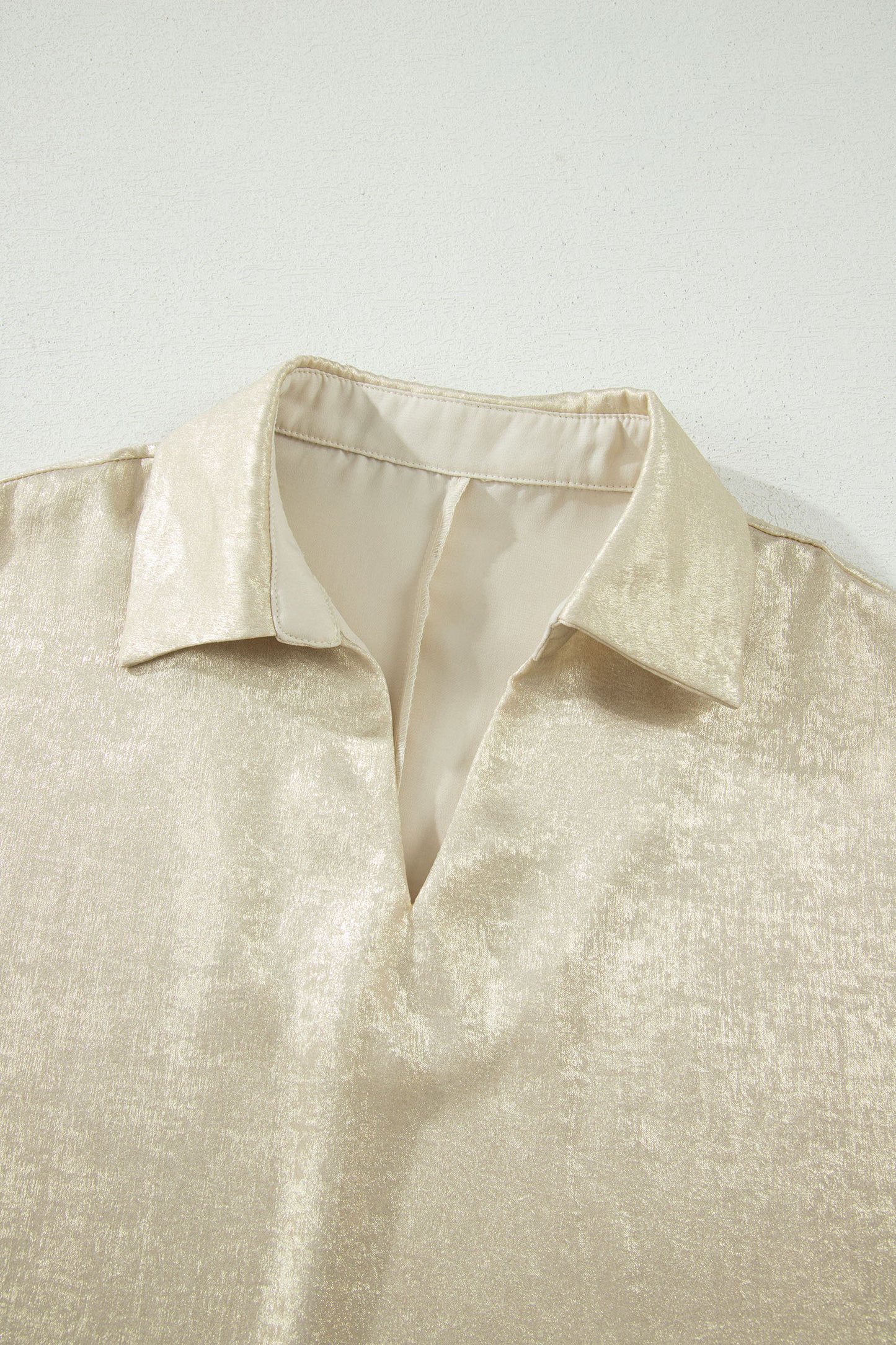 Shimmer Top V-Neck Collared Women S–XL